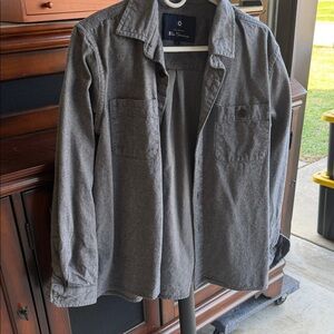 Ben Sherman Men's Gray Casual Button Down Shirt